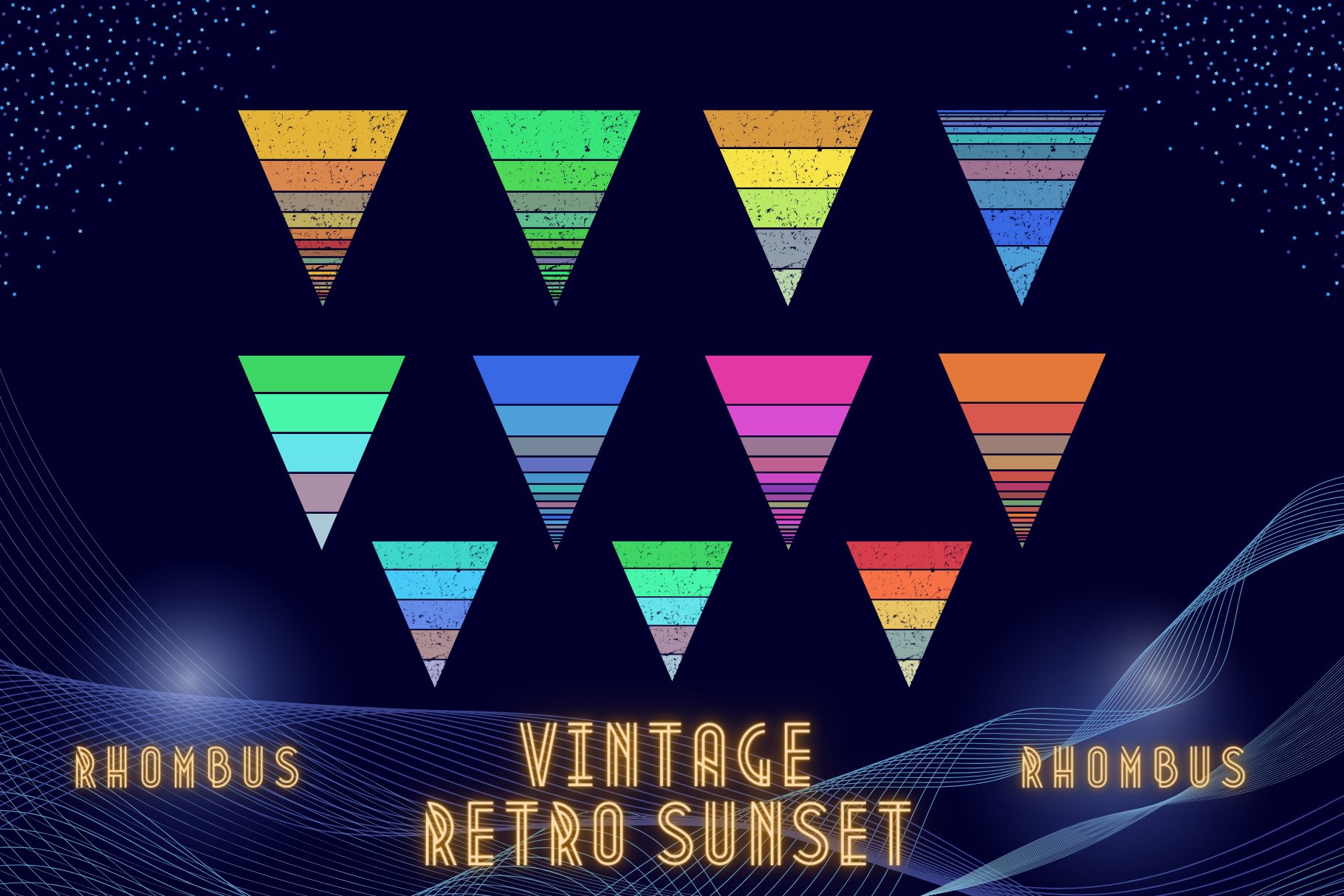 40 Rhombus Retro Sunset cover image.