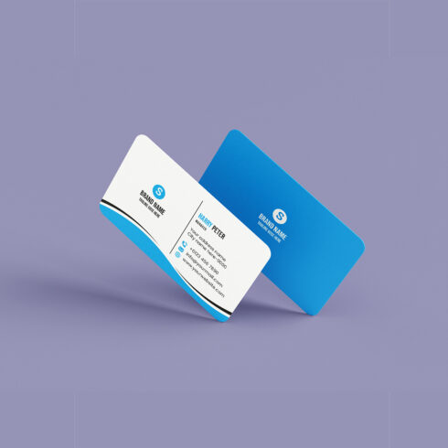 Business Card Template Design cover image.