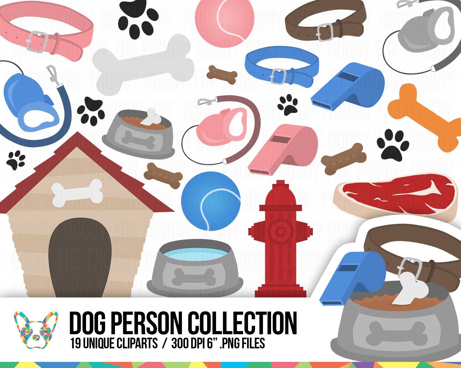 Dog Clipart Set cover image.