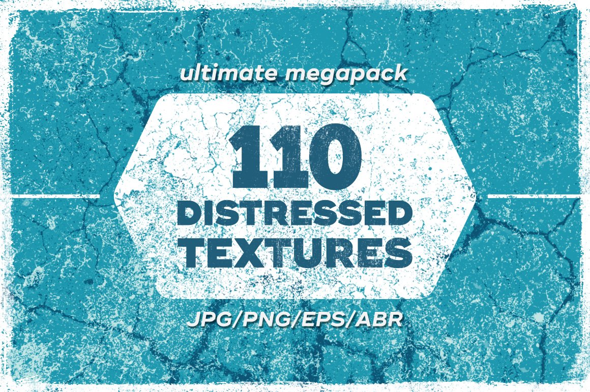 110 Distressed Textures cover image.