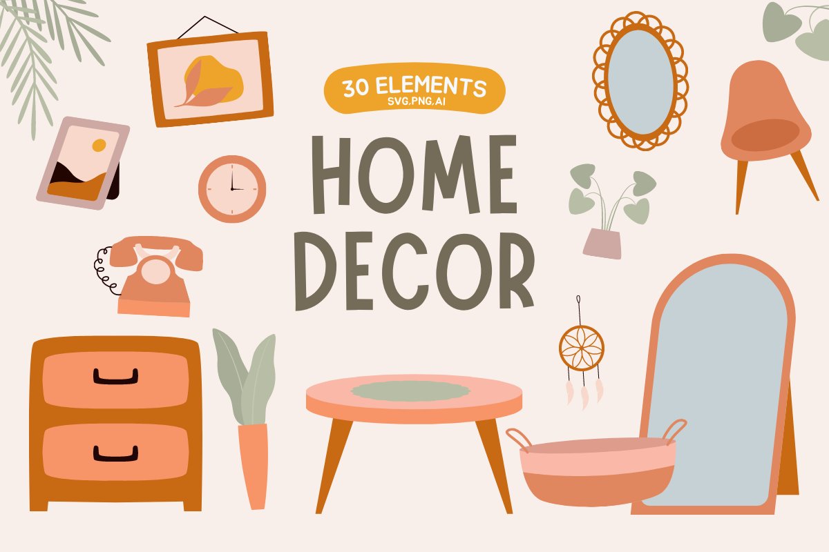 Home Decor Illustration cover image.