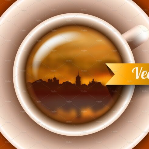 Sunset in tea cup cover image.