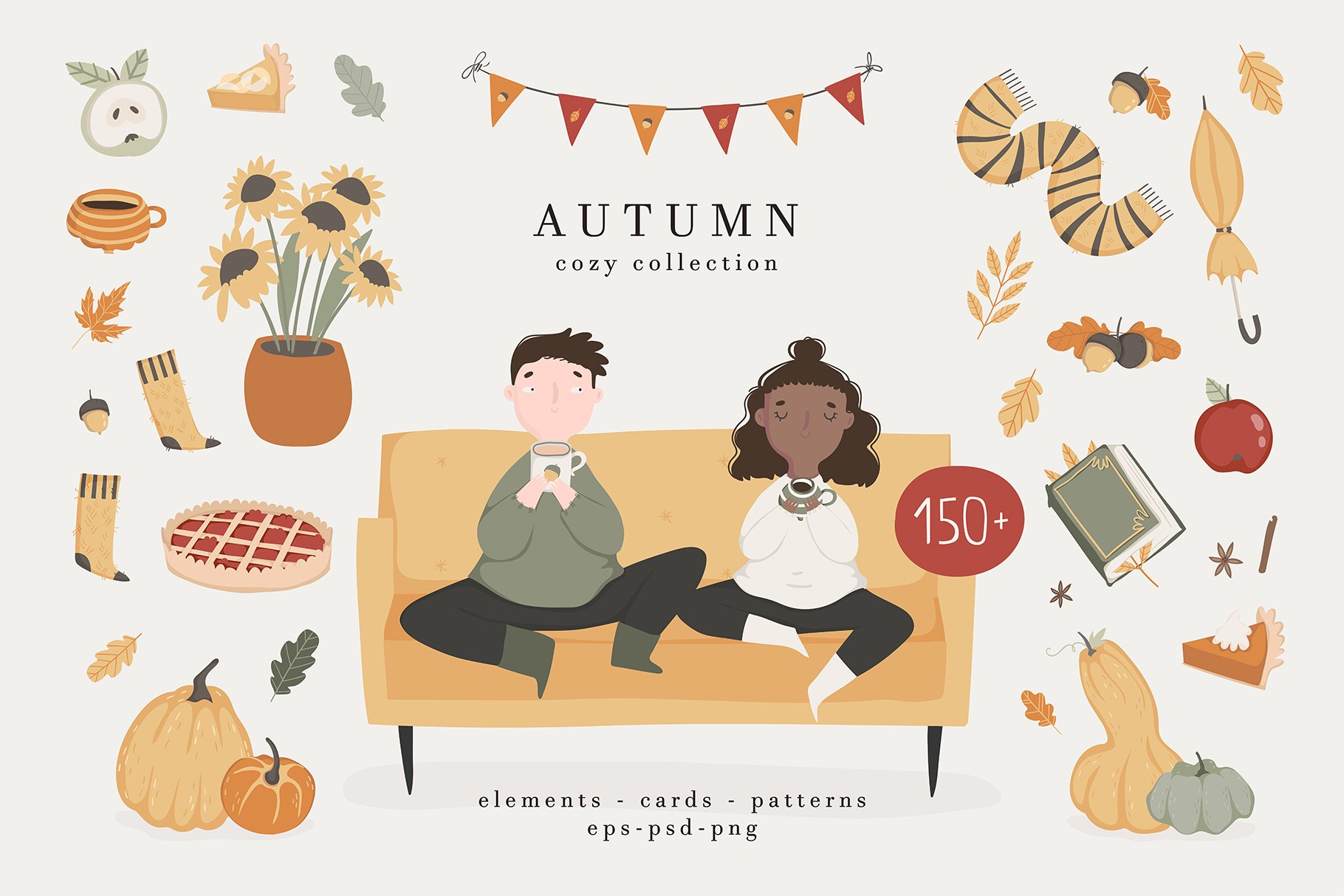 Autumn cozy collection: card creator cover image.