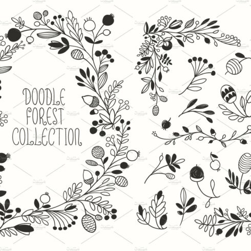 Autumn Floral Vector Drawings cover image.