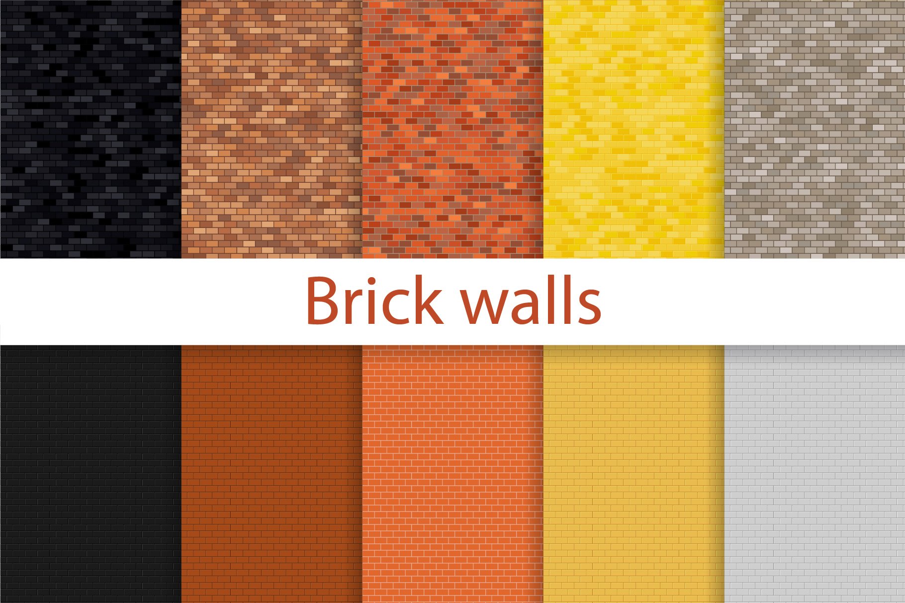 Brick wall seamless pattern interior cover image.