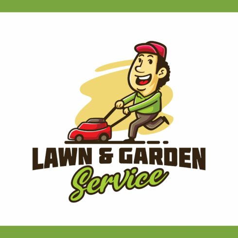 Lawn Mowing Logo cover image.
