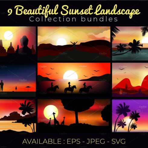 9 Beautifull Sunset collection cover image.