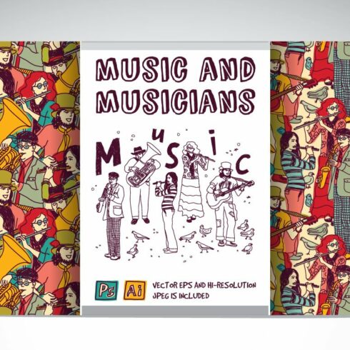 Musicians vector collection cover image.