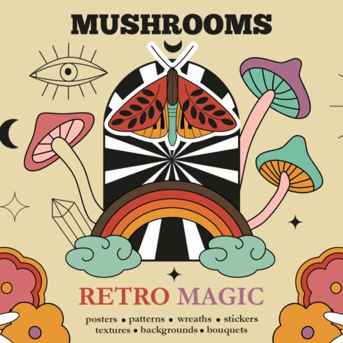 Retro Autumn - Magic Mushrooms cover image.
