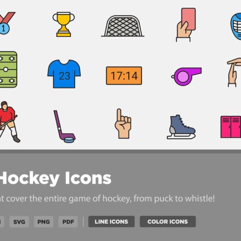 20 Hockey Icons cover image.