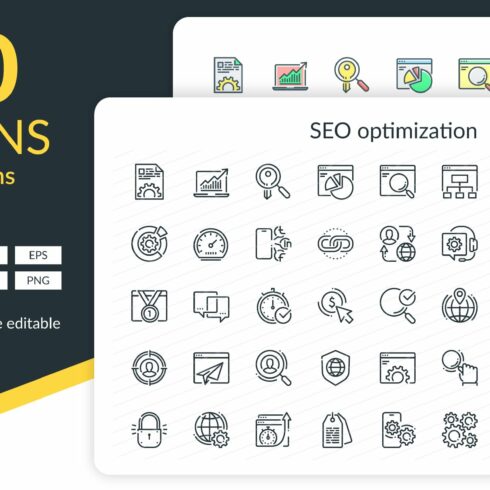 SEO Icons cover image.