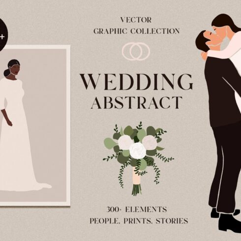 Wedding Abstract graphic collection cover image.
