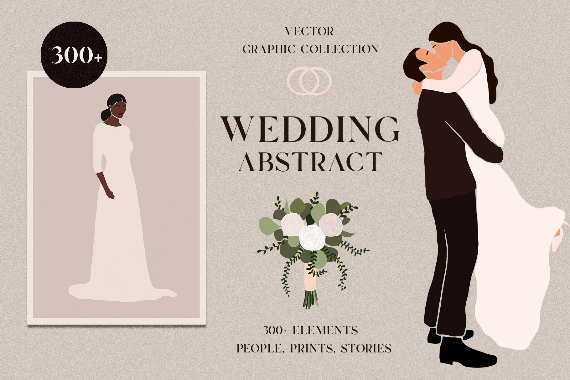 Wedding Abstract graphic collection cover image.