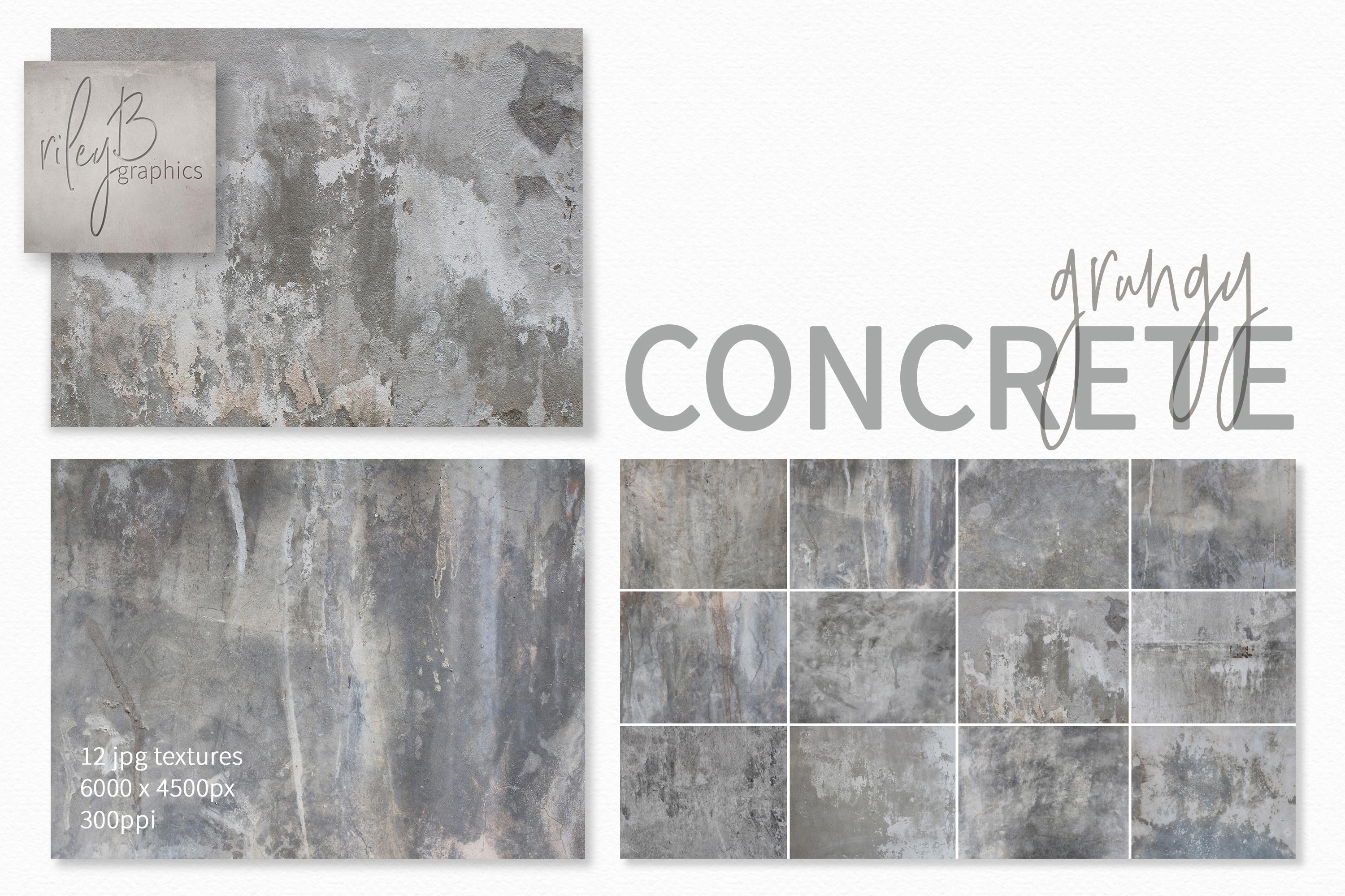 Grungy Concrete Textures cover image.