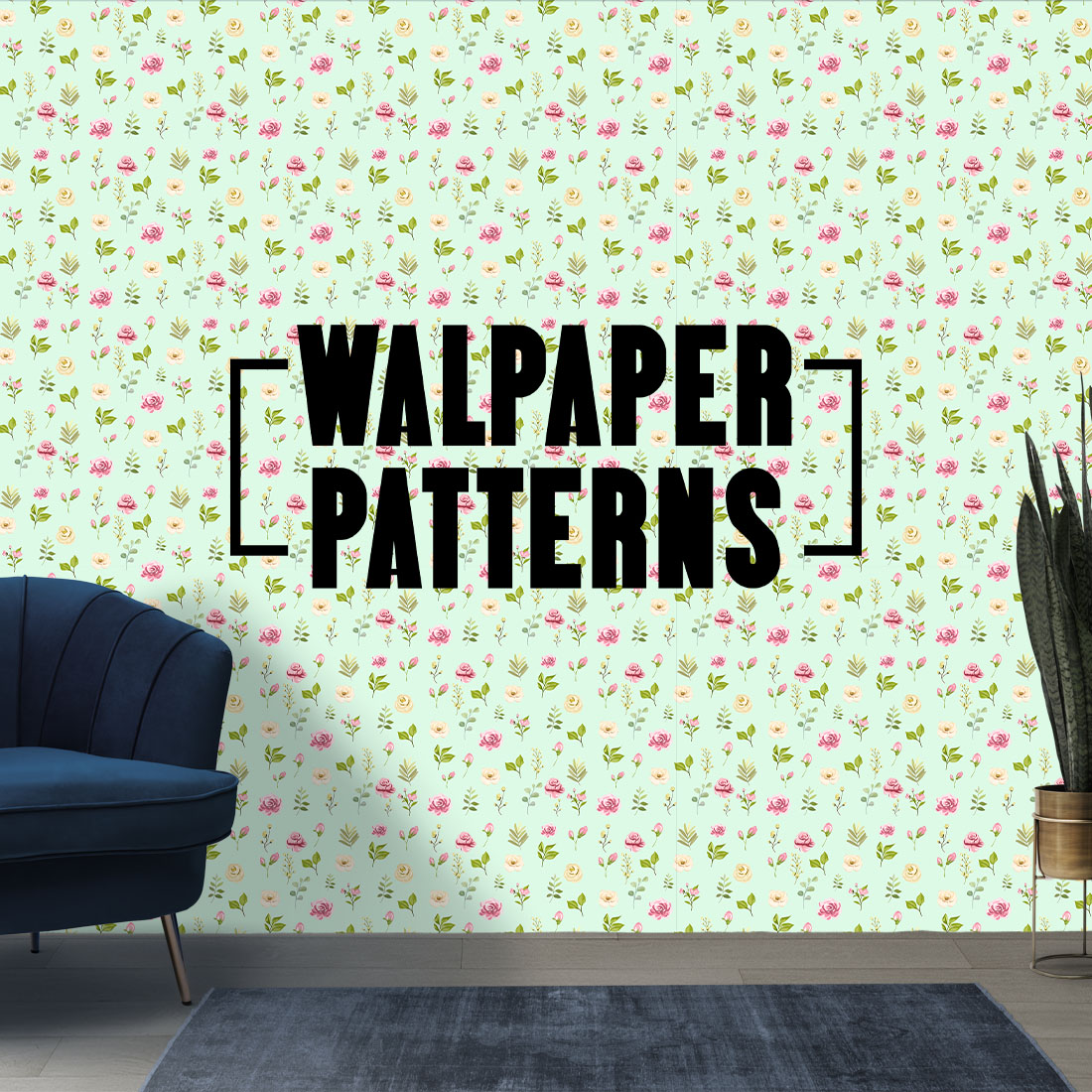 Floral Seamless Patterns preview image.
