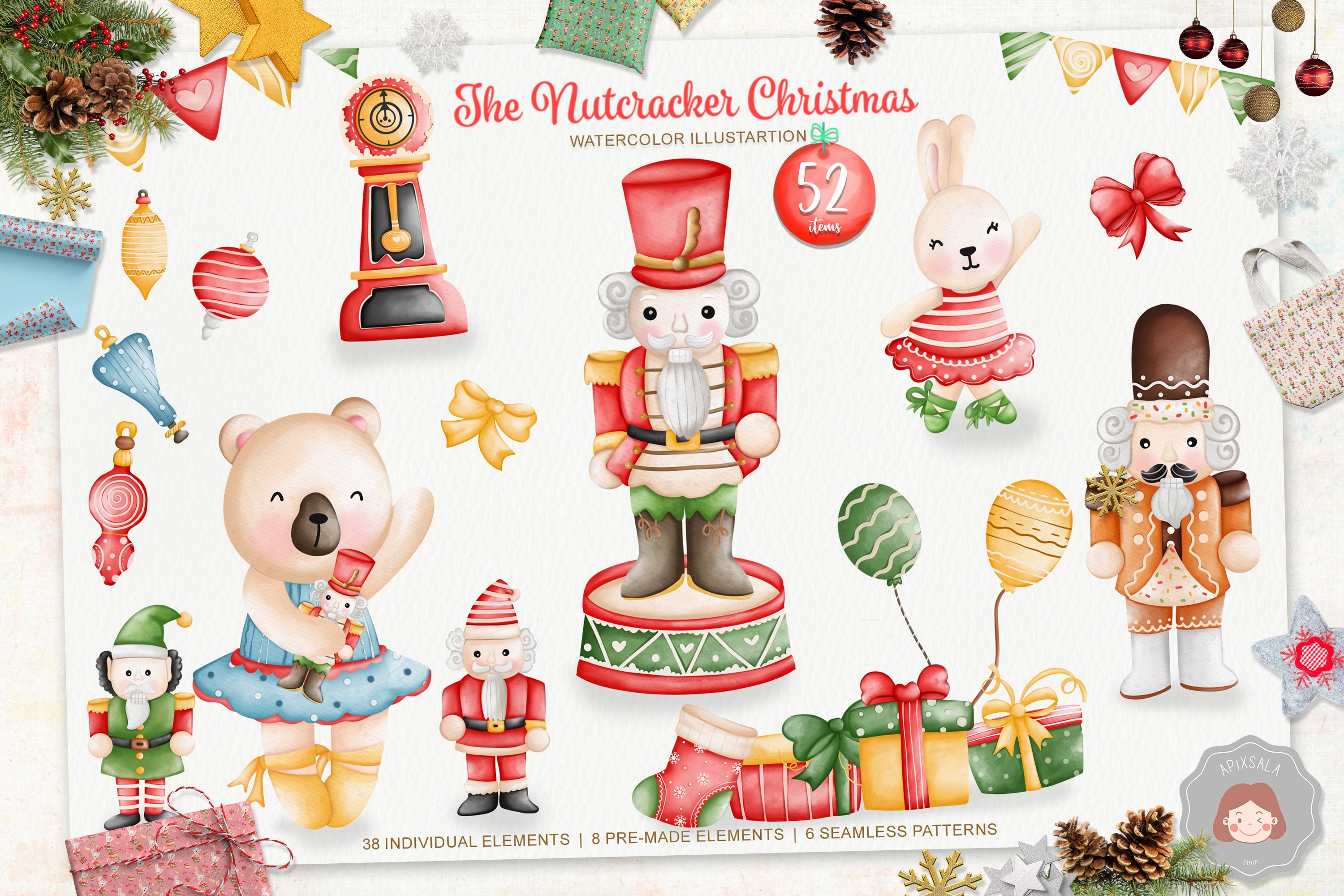 Soldier Nutcracker Christmas Set cover image.