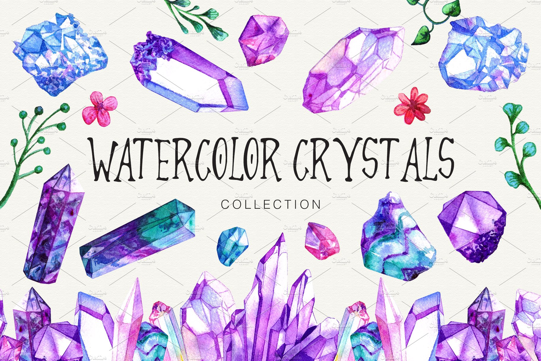 Watercolor Crystals Collection cover image.