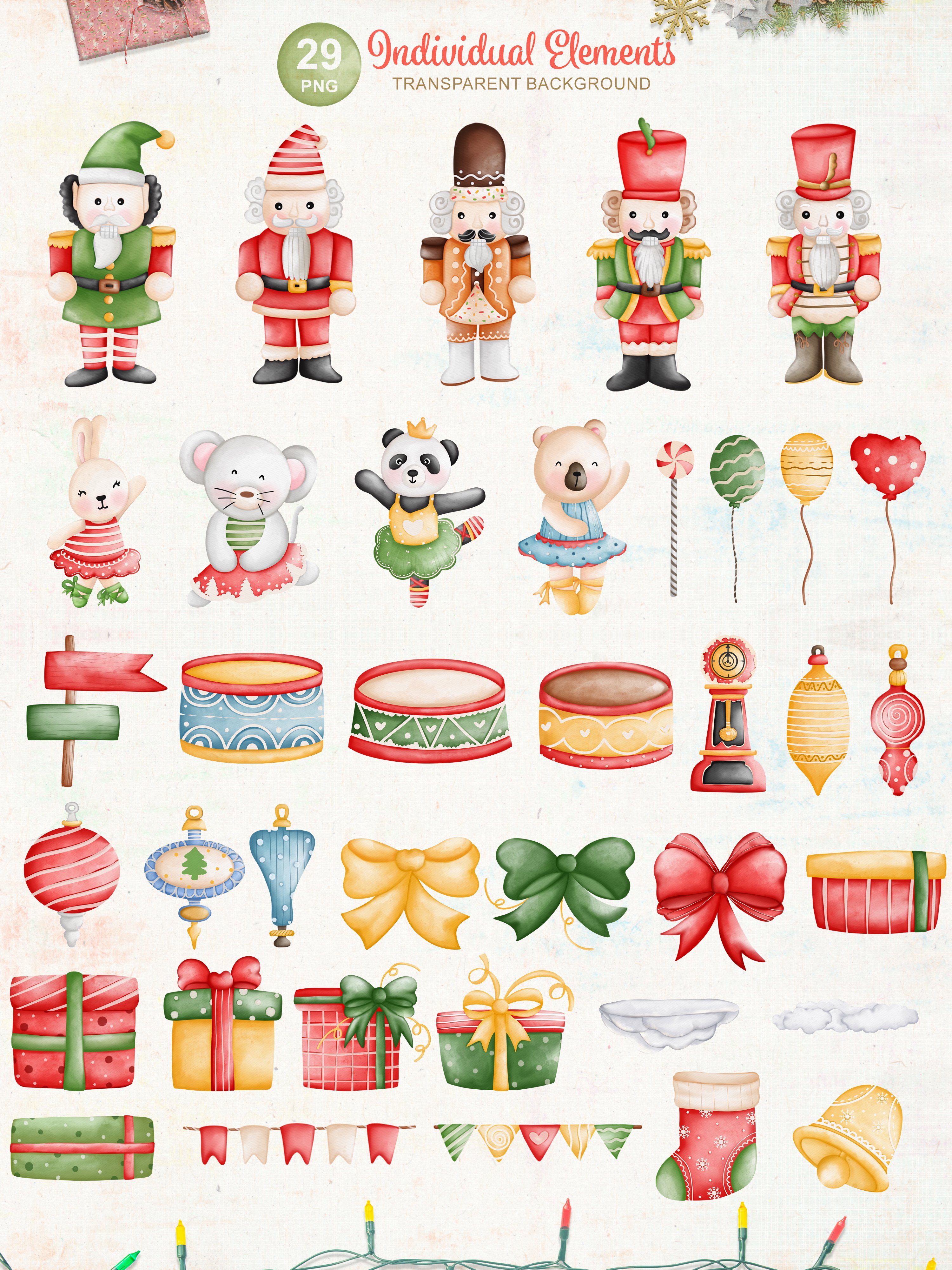 Soldier Nutcracker Christmas Set preview image.