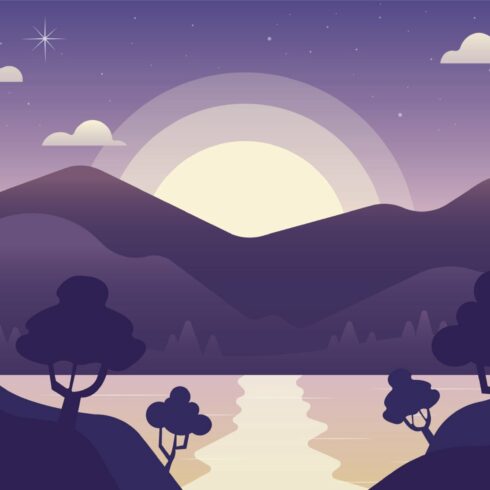 Mountain Twilight Illustration cover image.