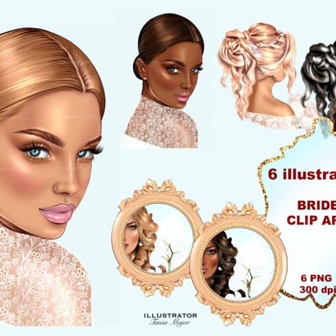 Bride Clipart, Wedding Clipart cover image.