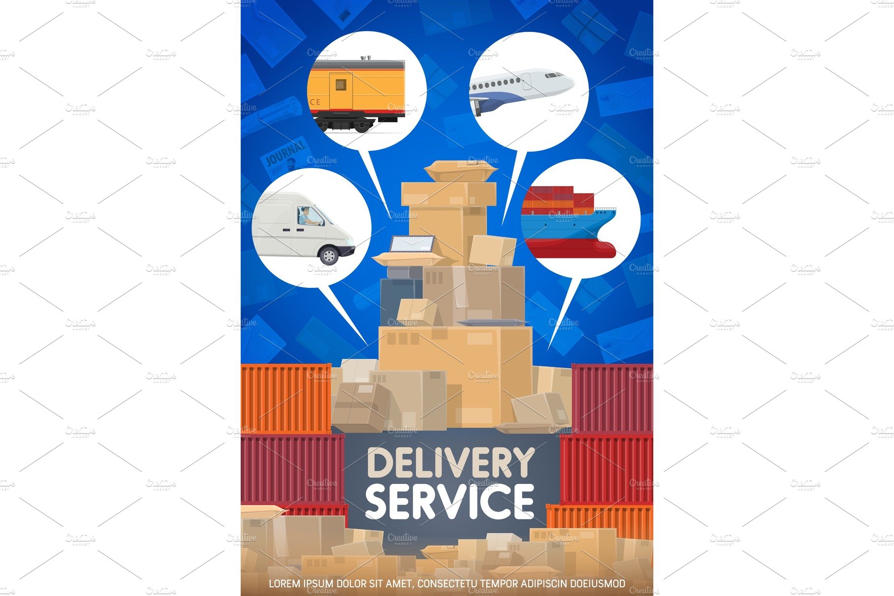 Post mail delivery and shipping cover image.