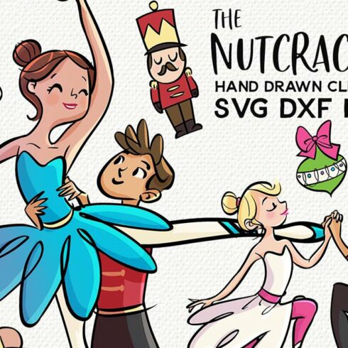 Nutcracker Christmas Ballet Clipart cover image.