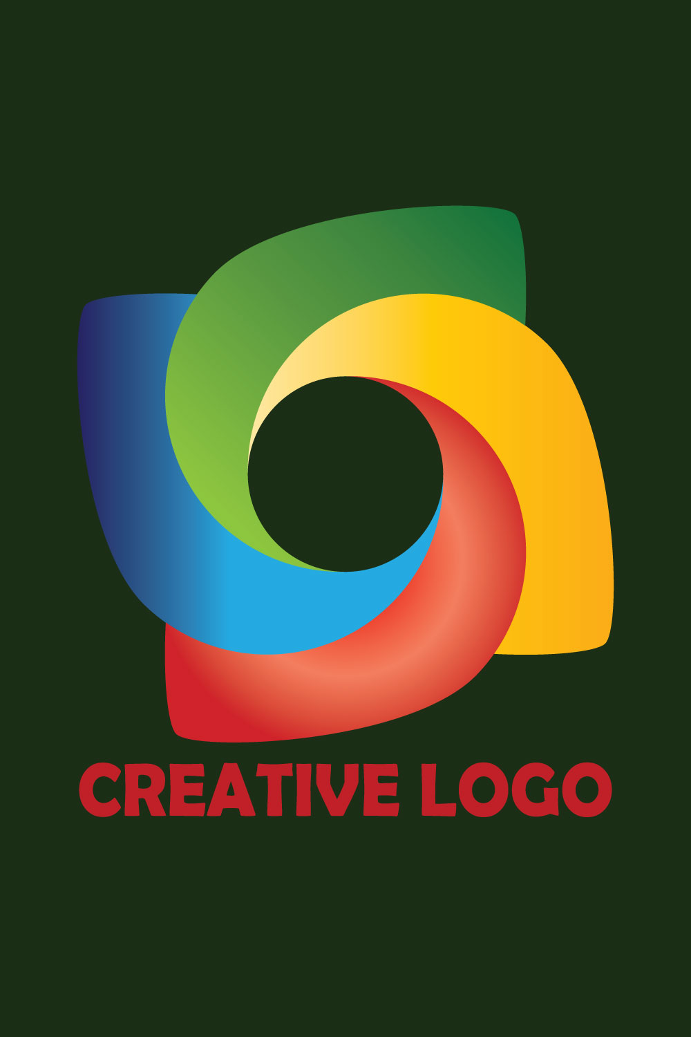 Creative Abstract Logo Design pinterest preview image.