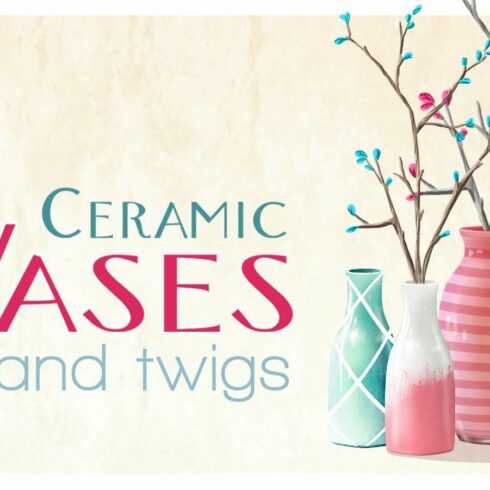 Ceramic Vases & twigs (full pack) cover image.