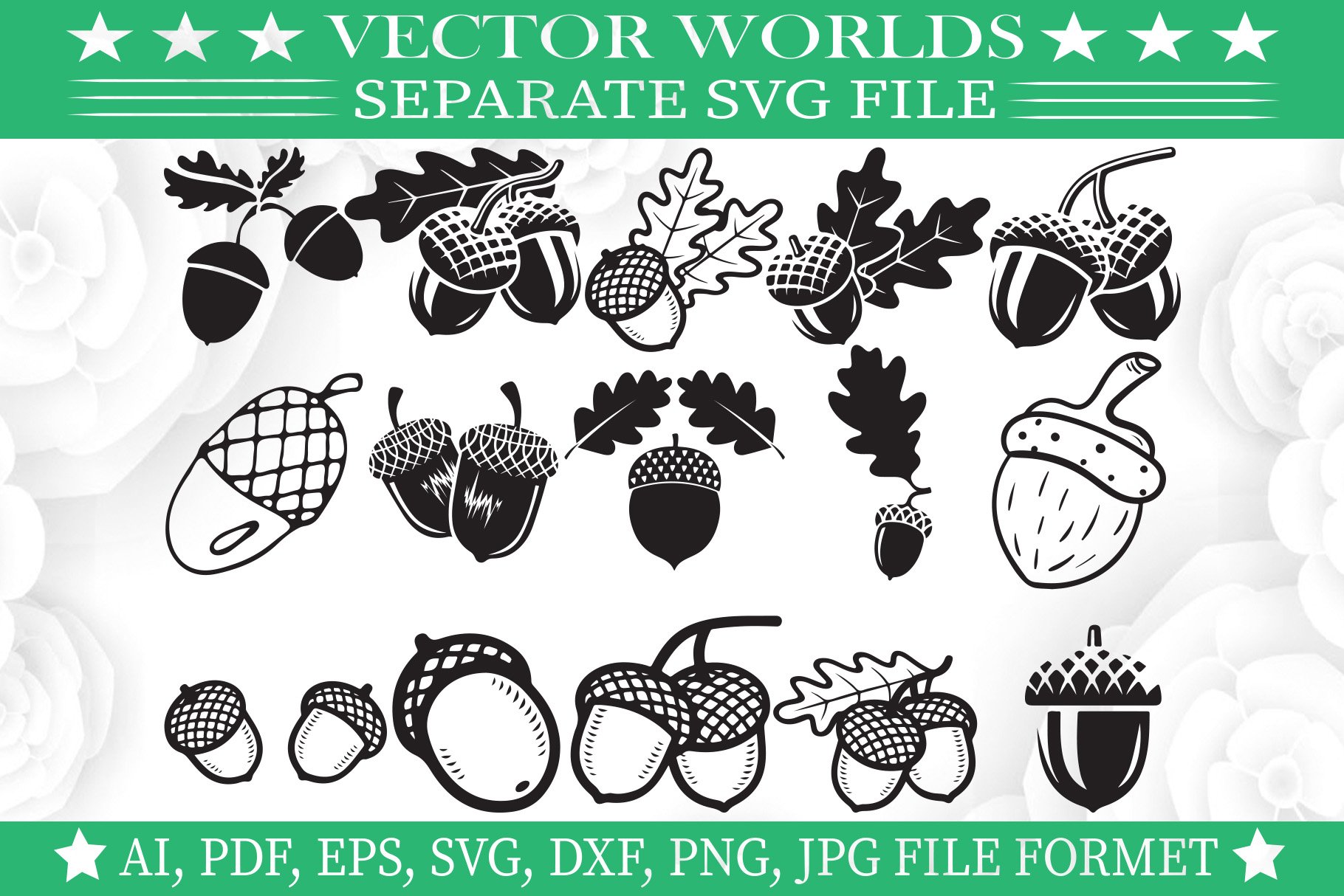 Acorn Svg, Acorns, Fruit Svg cover image.