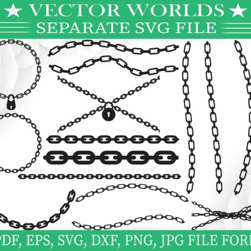 Chain Svg, Power, Grunge Svg cover image.