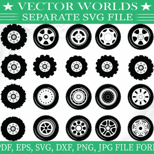 Tire Svg, Car, Cars, Tires Svg cover image.