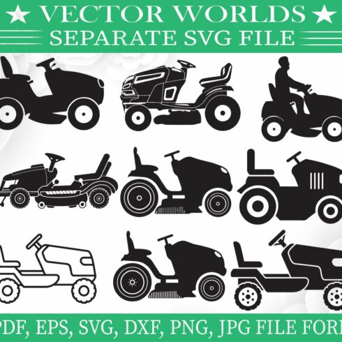 Riding Mower Svg, Mower Svg cover image.