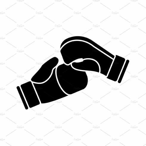 Boxing gloves icon cover image.