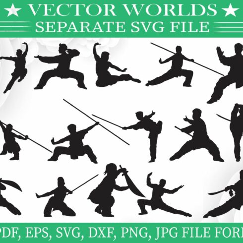Wushu Svg, Kung Fu, Karate Svg cover image.