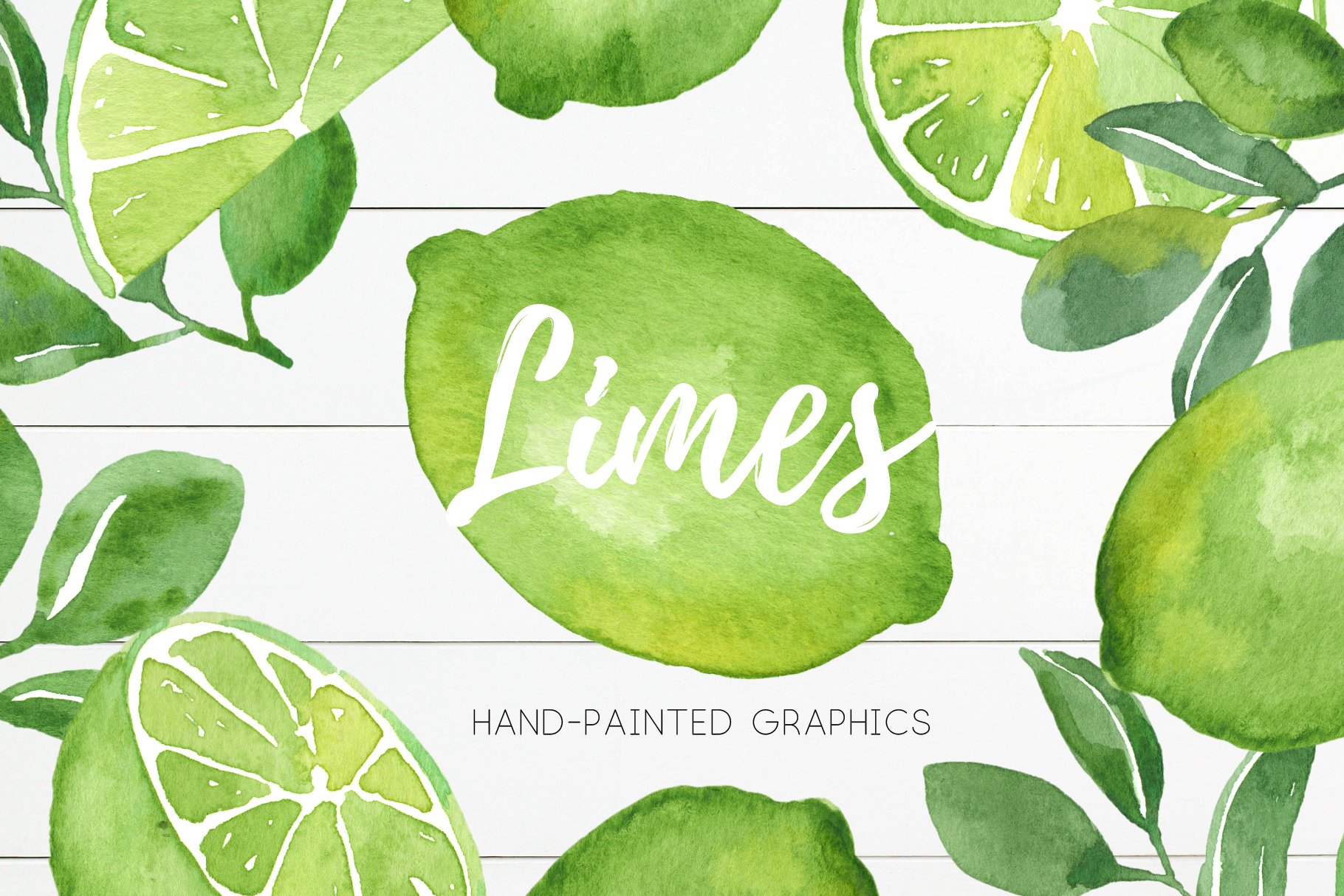 Watercolor Lime Citrus Fruit cover image.