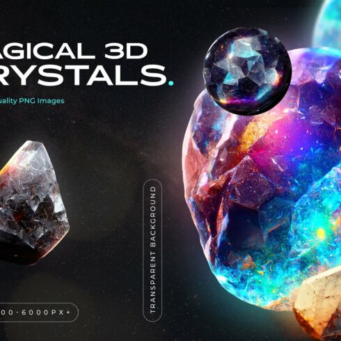 3D Gems & Crystals Collection cover image.