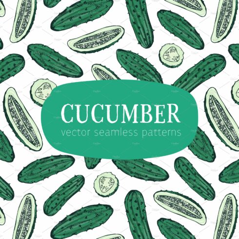 different cucumbers seamless cover image.