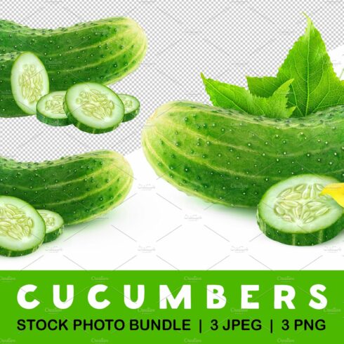 Cut cucumbers cover image.