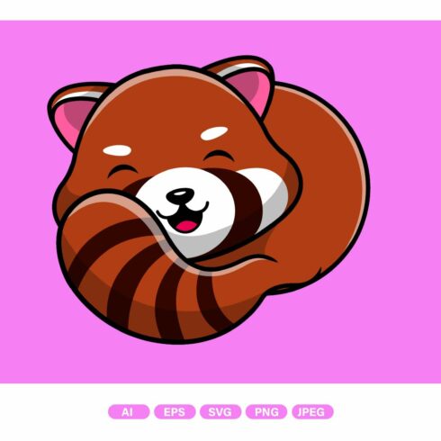 Cute Red Panda Lying cover image.