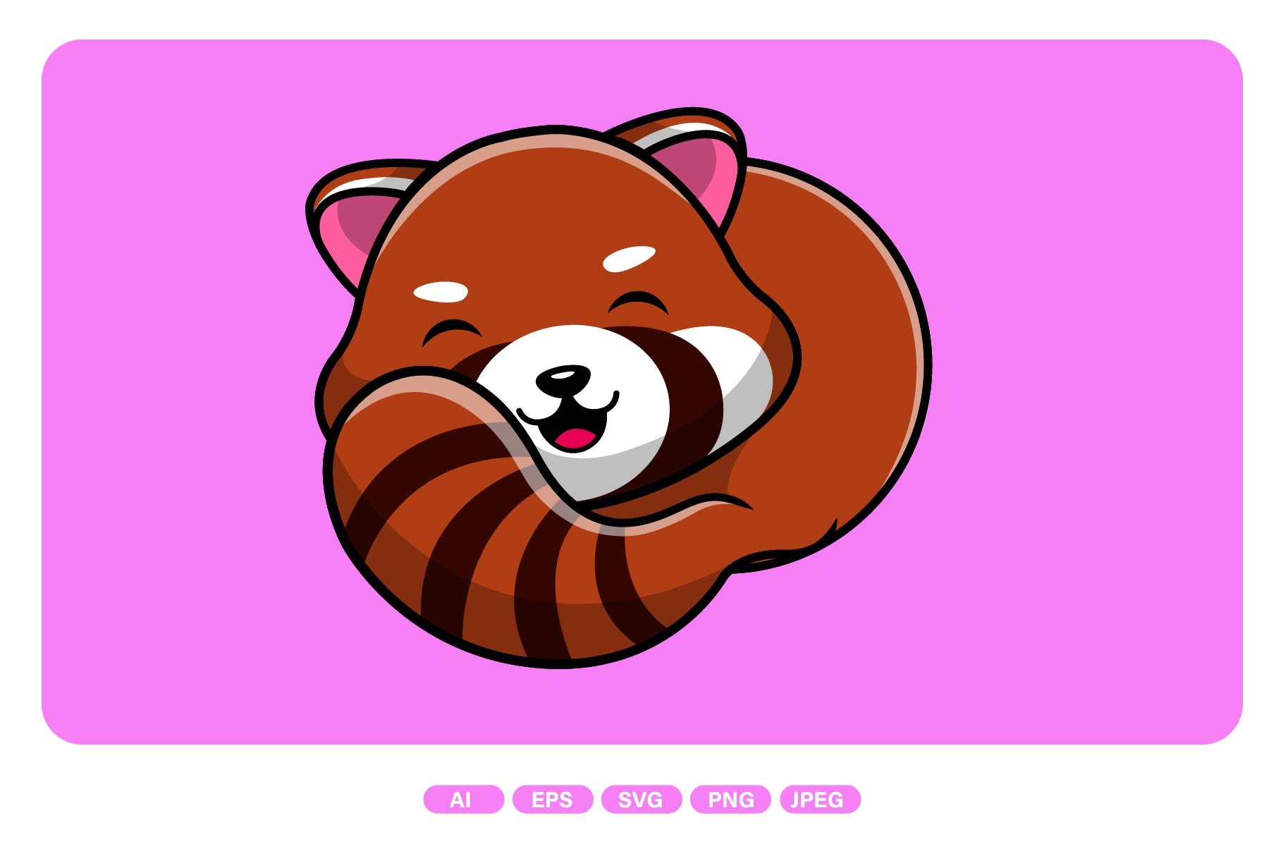 Cute Red Panda Lying cover image.