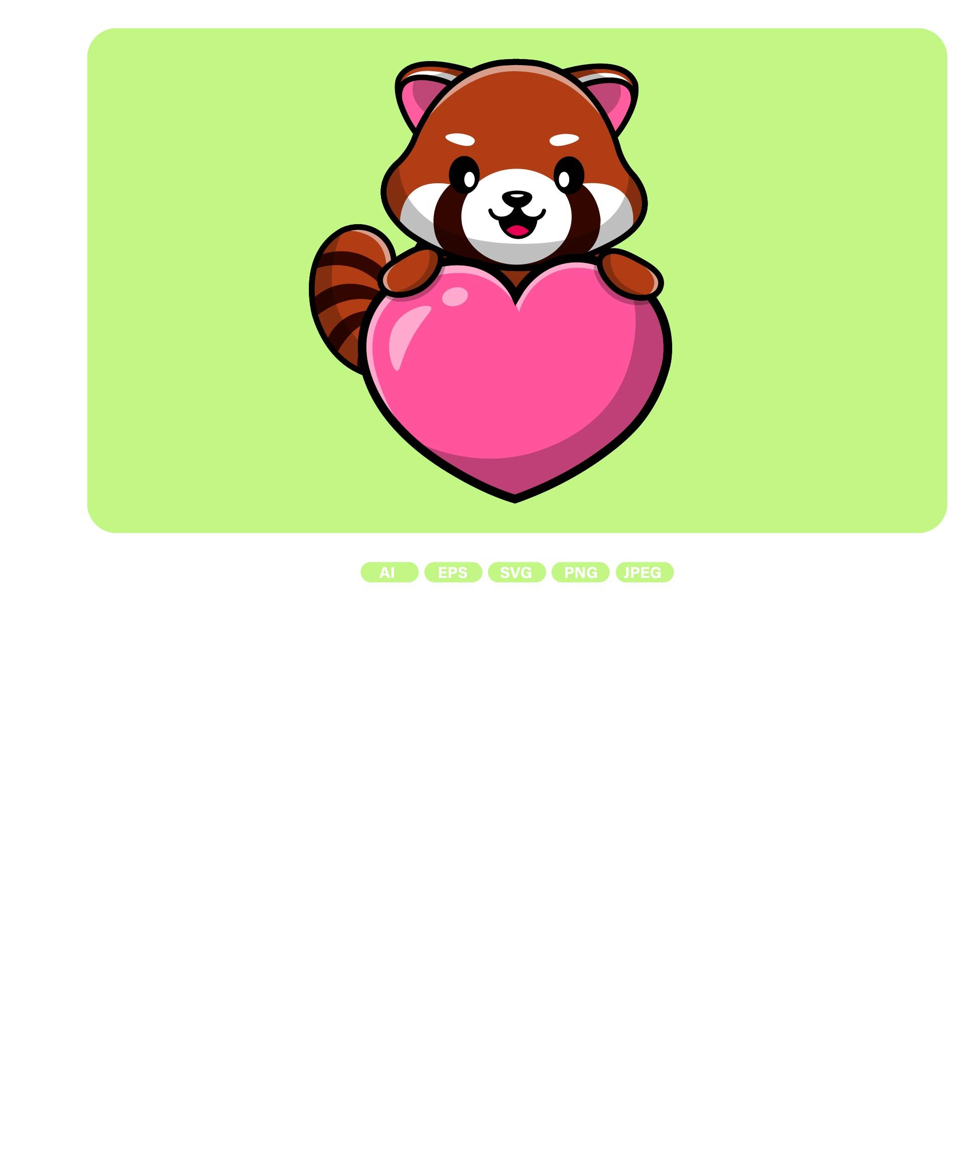 Cute Red Panda Cartoon cover image.