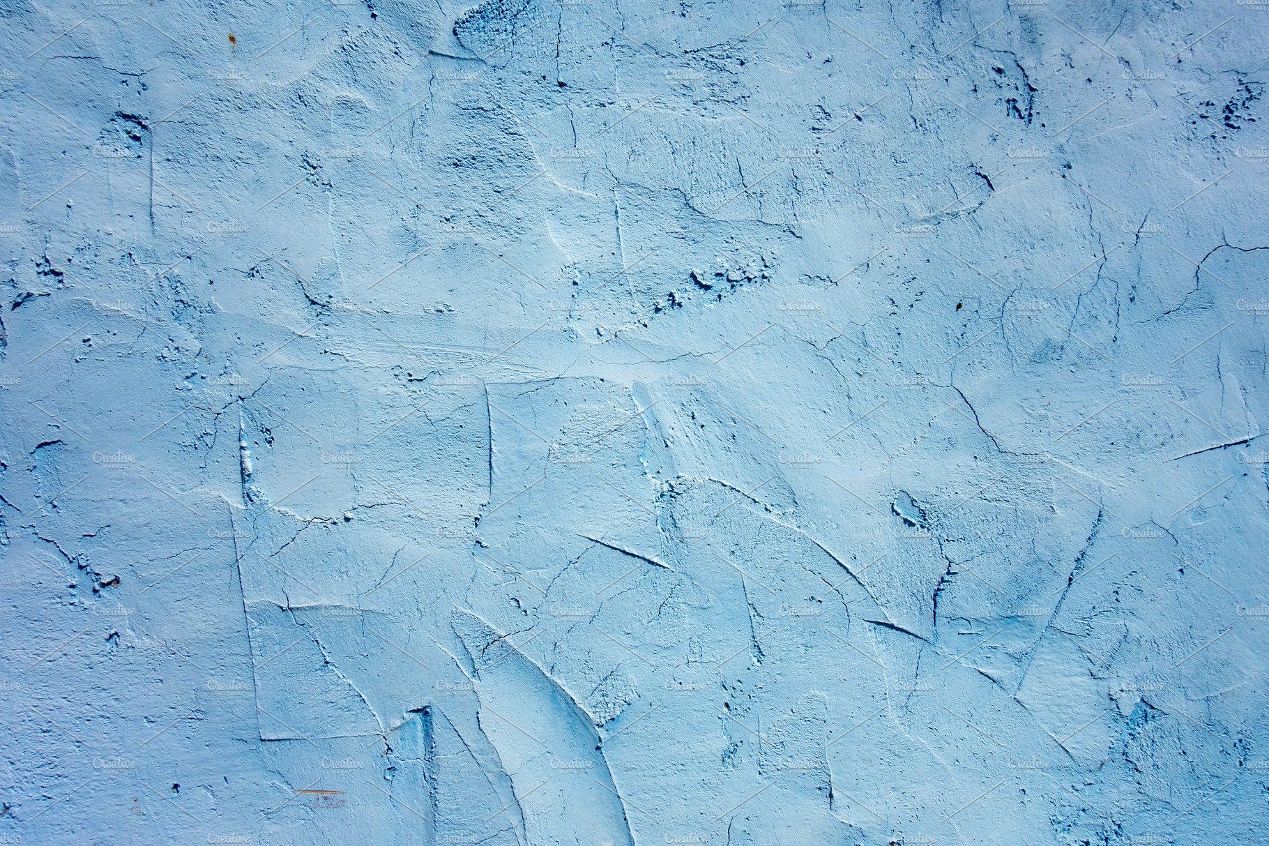 Grunge Blue concrete wall background texture cover image.