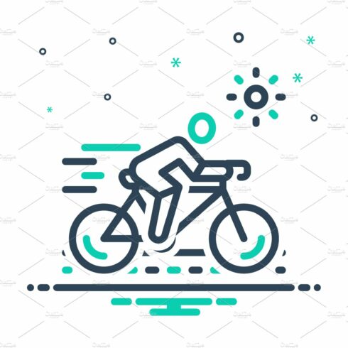 Cycling round mix icon cover image.