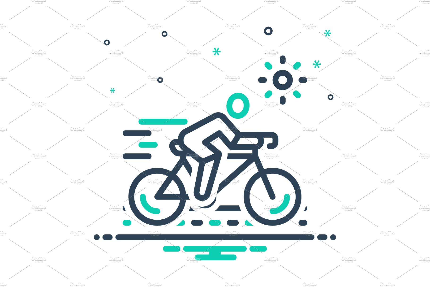 Cycling round mix icon cover image.