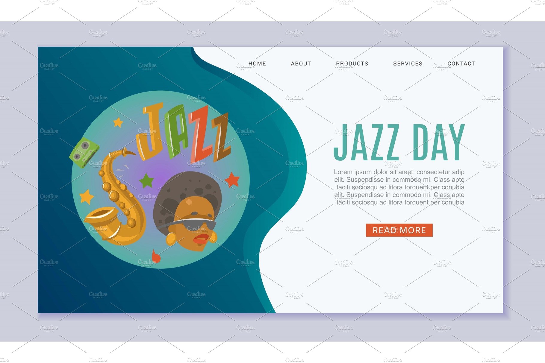 Jazz day festival and Jazz music cover image.