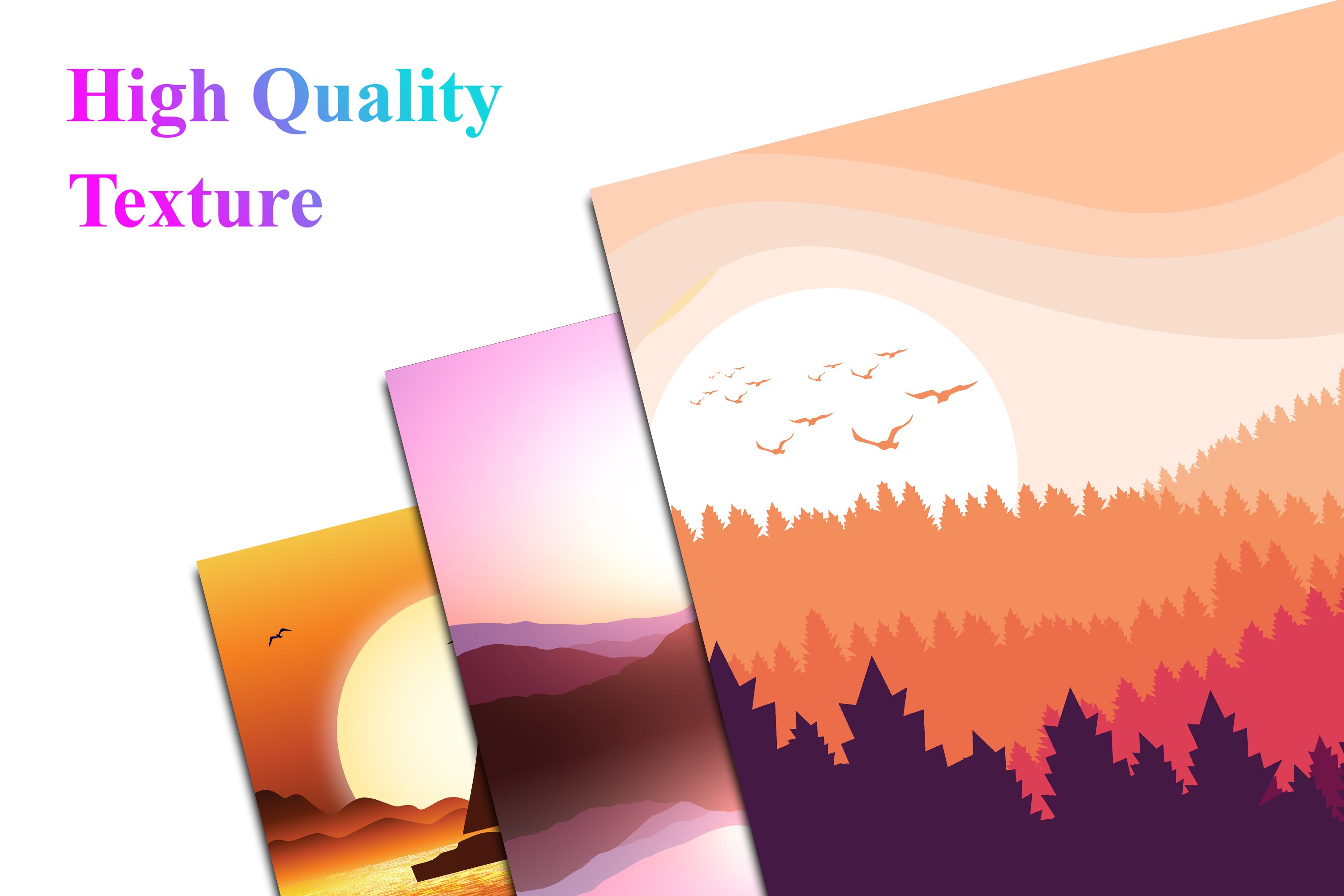 Sunset Background Bundle preview image.