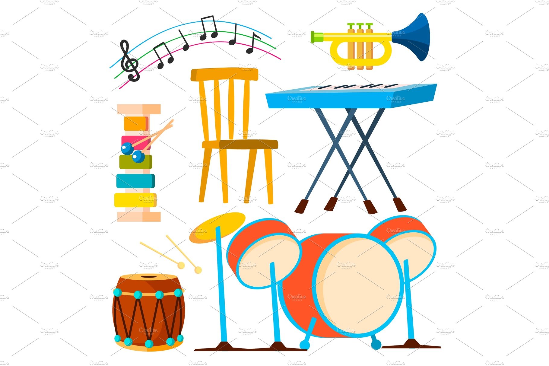 Musical Instruments Drum Keyboard cover image.