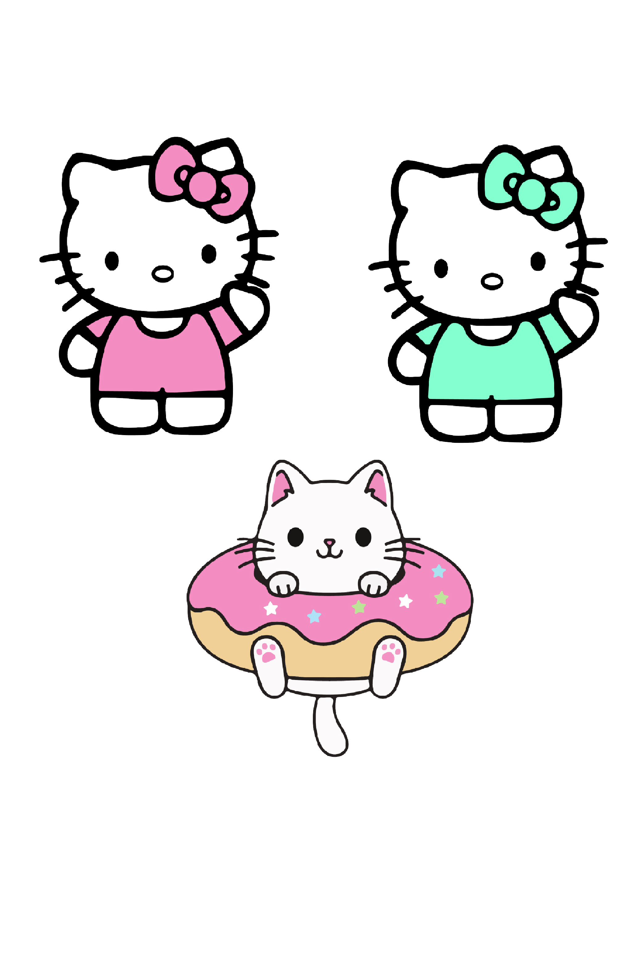 Hello Kitty Bundle ( SVG - EPS - PNG- JPG ) pinterest preview image.