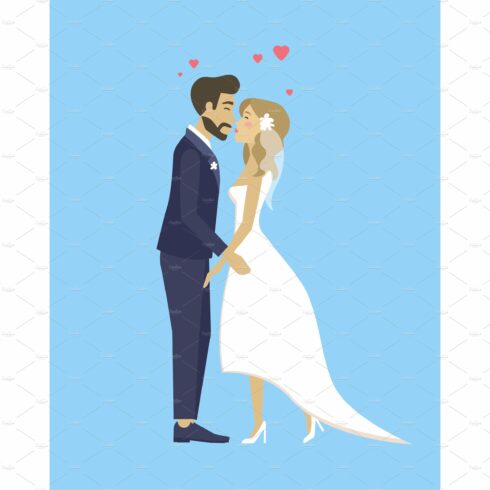 Happy Bride and Groom, Just Married cover image.