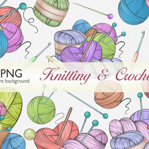 Knitting Clipart Collection cover image.